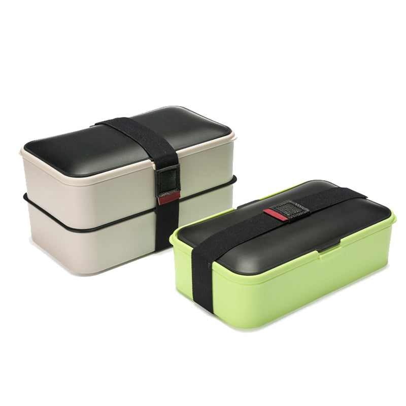 Japanese Double-Layer Bento Box with Insulation Set