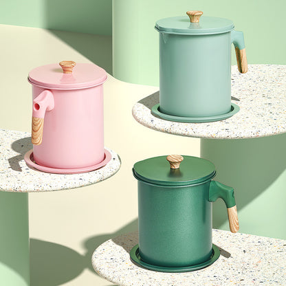 Japanese Oil Filter Pot for Kitchen Storage