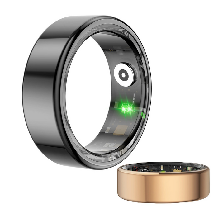 Smart Fitness Tracking Ring with Heart Rate, Sleep, and Activity Monitoring
