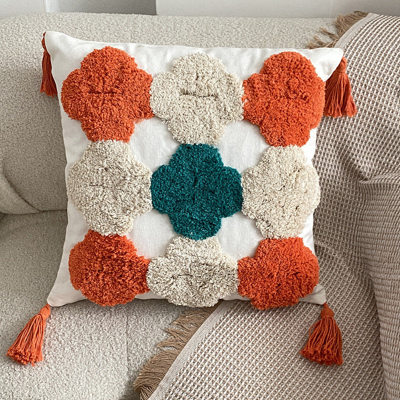 Nordic Bohemian Tufted Pentagram Pillow