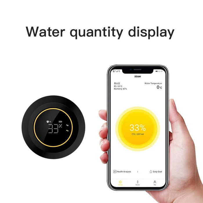 Smart Tuya Water Bottle – Bluetooth Hydration Tracker with Temperature Display