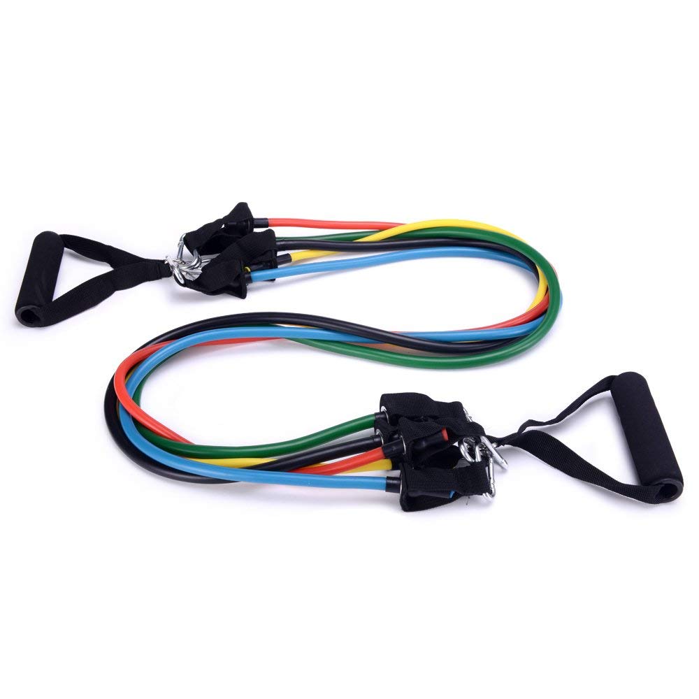 11 Pcs Resistance Bands Set for Crossfit & Yoga Fitness