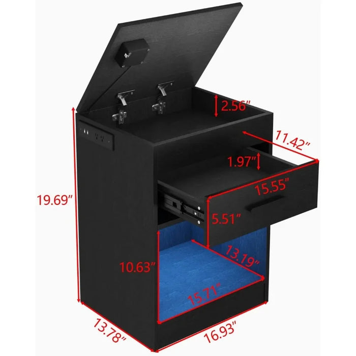 Nightstand with RFID Lock