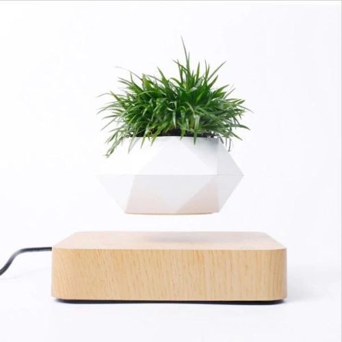 Levitating Flower Pot Magnetic Floating Planter for Home and Office Decor