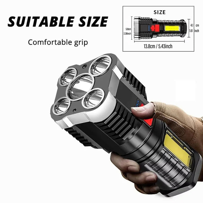 High Power LED Flashlight – Ultra-Bright Rechargeable Outdoor Torch