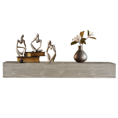 Country Wood Mantelpiece, Wall-mounted Floating Rack