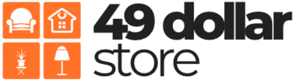 Logo of 49 Dollar Store with icons on a white background