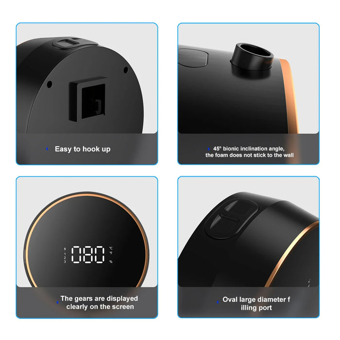 Automatic Foaming Hand Soap Dispenser Touchless Motion Sensor Rechargeable