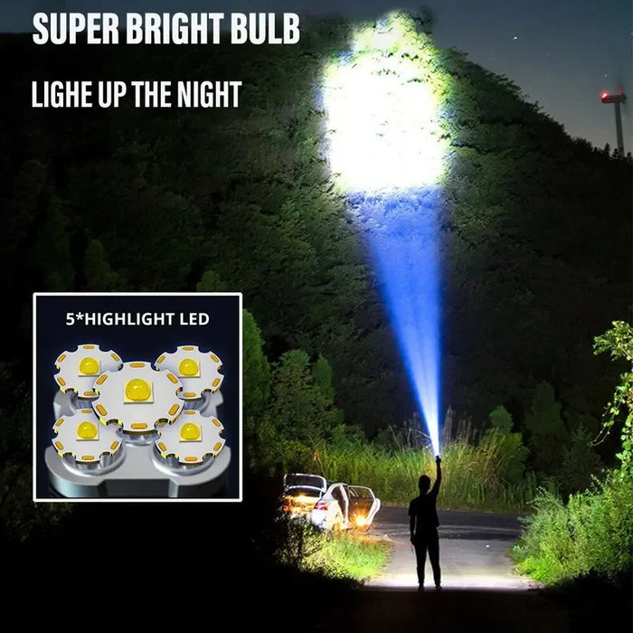 High Power LED Flashlight – Ultra-Bright Rechargeable Outdoor Torch