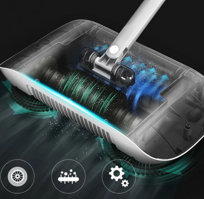 Hand Push Sweeper Household Broom Dustpan Mop