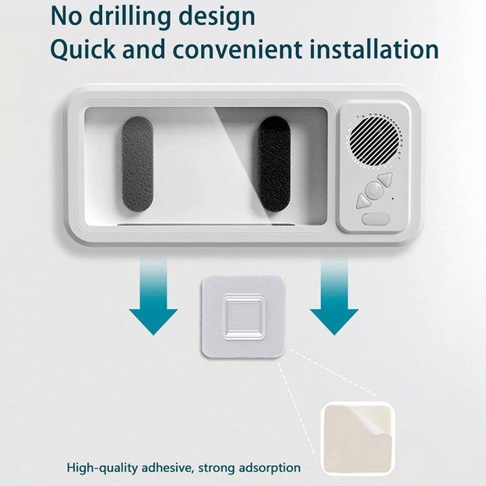 Shower Phone Holder with Speaker