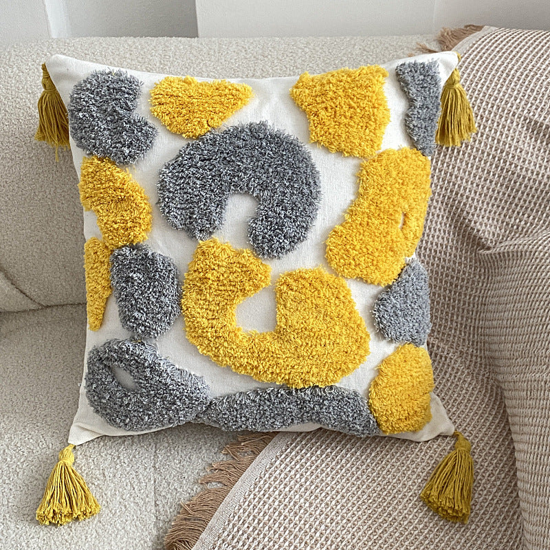 Nordic Bohemian Tufted Pentagram Pillow