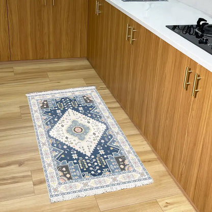 Nordic Blue Woven Rug
