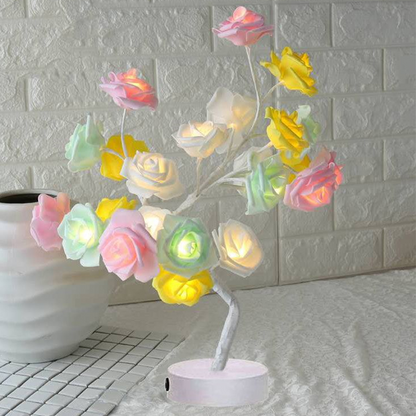 LED Rose Flower Lamp - Nordic Decorative Table Light