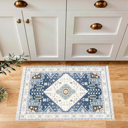 Nordic Blue Woven Rug