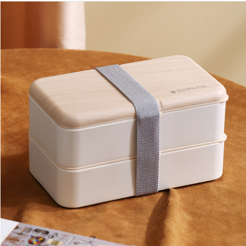 Wheat Straw Double Layer Japanese Bento Box