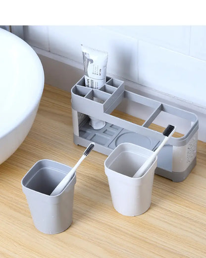 Stylish Toothbrush Holder and Wash Cup Set for Bathroom