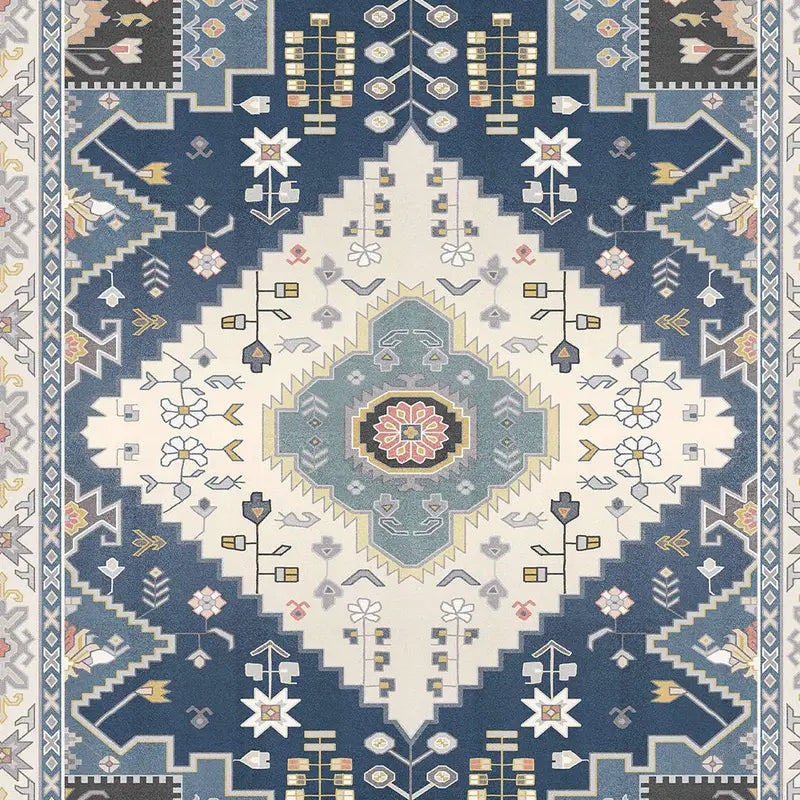 Nordic Blue Woven Rug