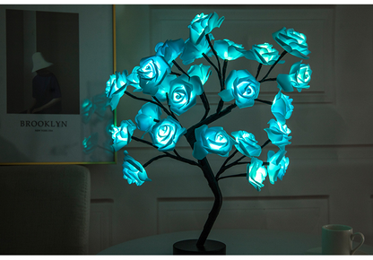 LED Rose Flower Lamp - Nordic Decorative Table Light