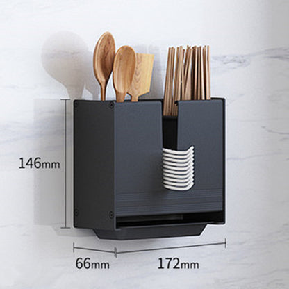 Nordic Minimalist Kitchen Storage Rack with Utensil Holder