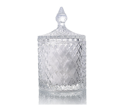Nordic Crystal Glass Storage Jar for Candy and Jewelry