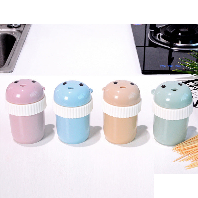 Cute Cartoon Portable Toothpick Holder Bottle