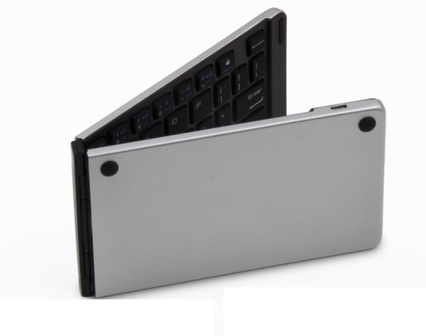 Metal Folding Bluetooth Keyboard, Aluminum Alloy Design