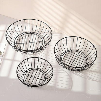 Nordic Iron Fruit Bowl - Creative Candy Storage Basket
