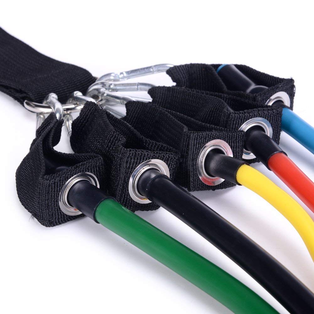 11 Pcs Resistance Bands Set for Crossfit & Yoga Fitness