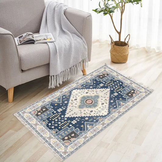 Nordic Blue Woven Rug