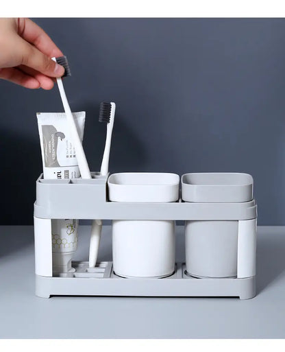 Stylish Toothbrush Holder and Wash Cup Set for Bathroom