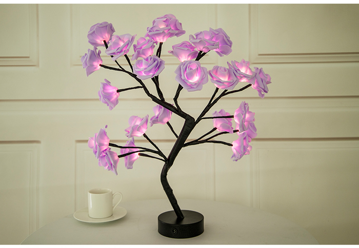 LED Rose Flower Lamp - Nordic Decorative Table Light
